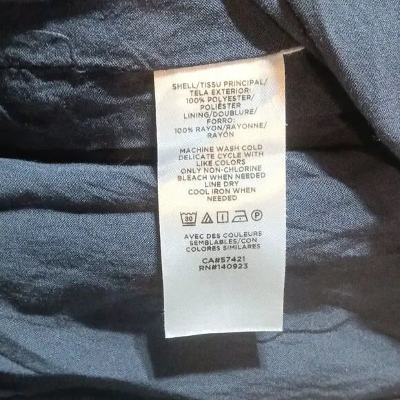 LOFT Floral Midi Shirt Dress Sz XS 0-2 Ruffle Blue Yellow - Picture 7 of 10